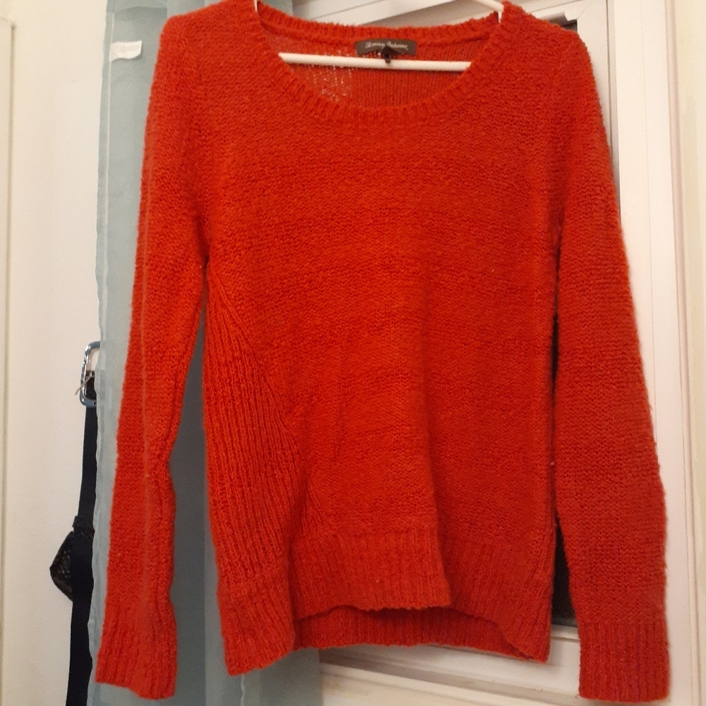 Orange Tommy Bahama Knit Sweater Size Medium